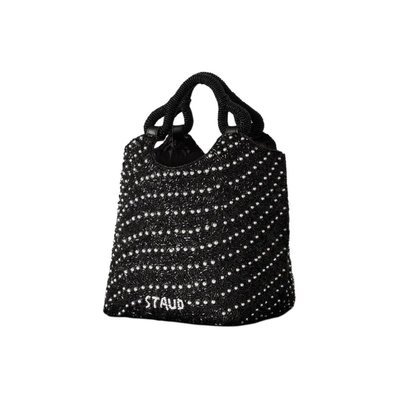 Staud Artificial Leather Bucket Bags Handbags Medium Size Women's Black-1