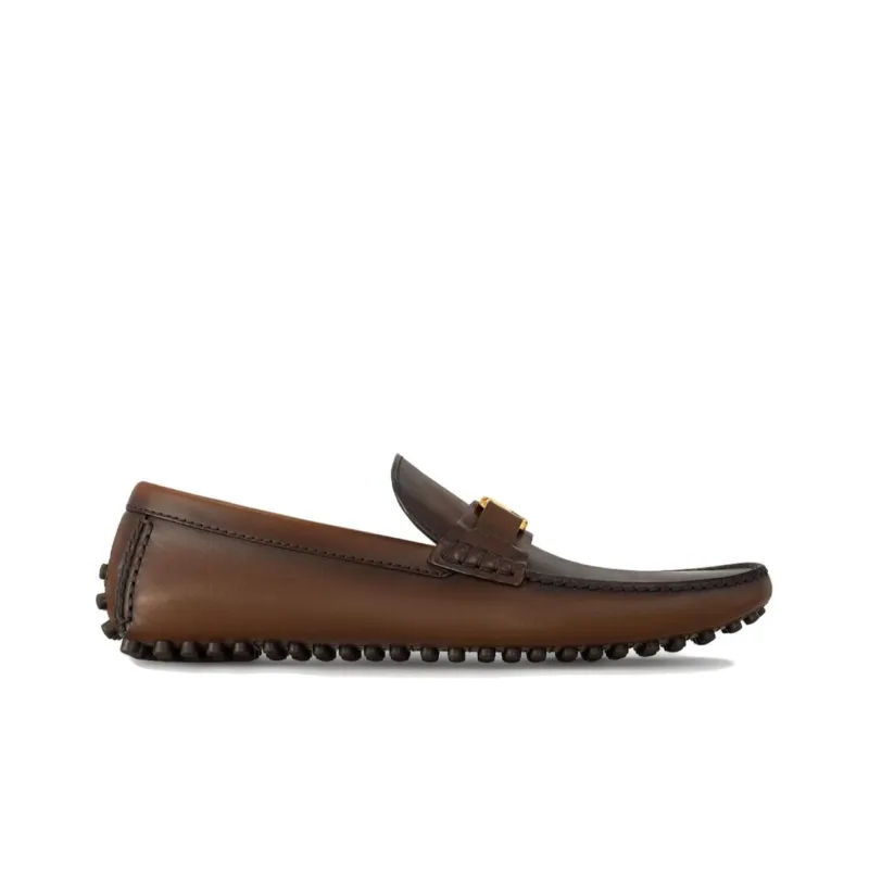 LOUIS VUITTON Hockenheim Beanie Shoes Men's Brown-1