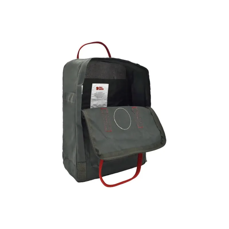 Fjallraven Kanken Vinylon Handbag Backpack Regular Unisex Forest Green Bull Red Multicolor-3