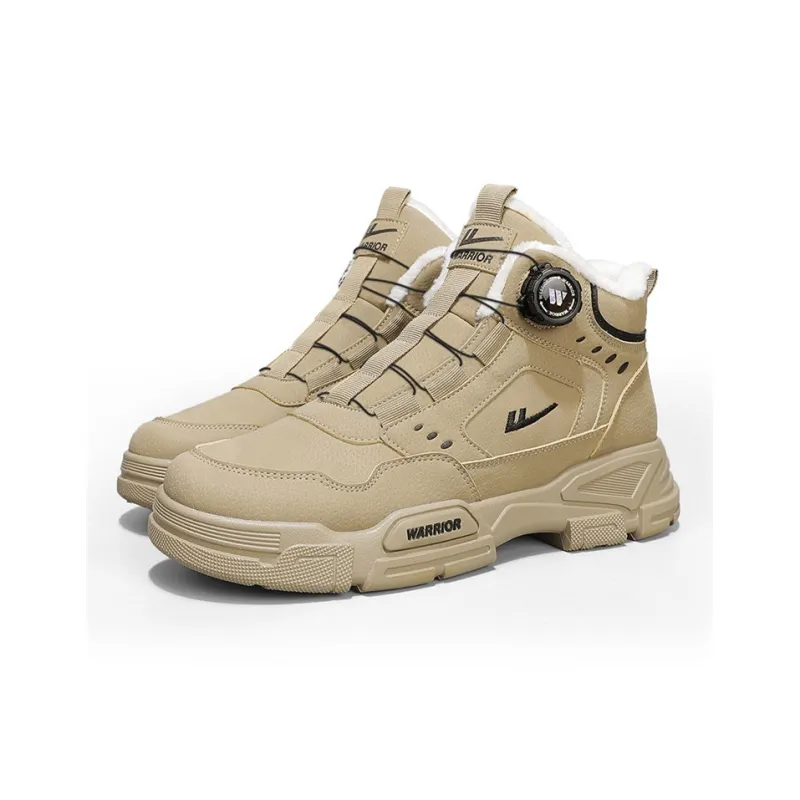 Warrior Short Mid Calf Martin Boot Unisex Khaki-2