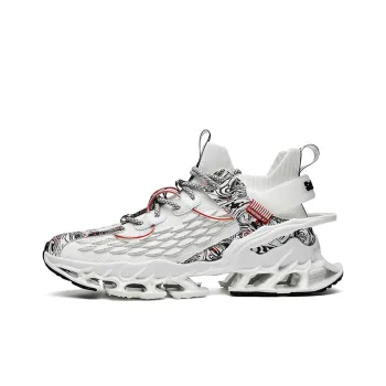 MABEL&CO Cushioning Support Rebound Low Top Running Shoes Men's White
