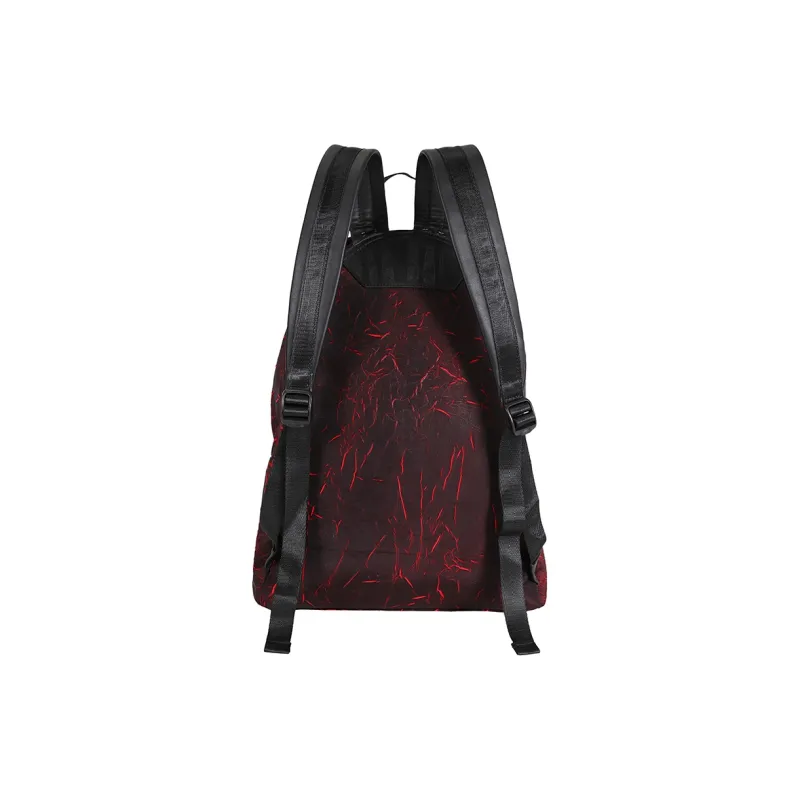 KONADCT Polyester Large Capacity Practical Commute Backpack Stripes Backpack Unisex-4