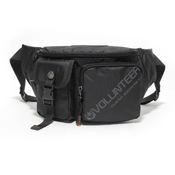 Volunteer Fashion Men's Oxford Shoulder Bag Medium Size Men's Black/Gray