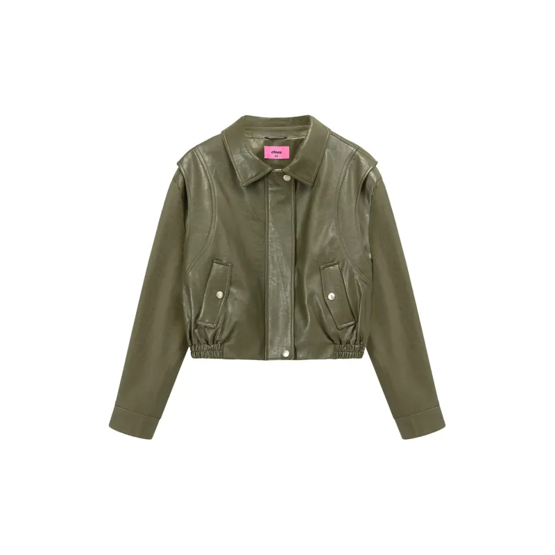 CHUU Leather Jackets Women's-3