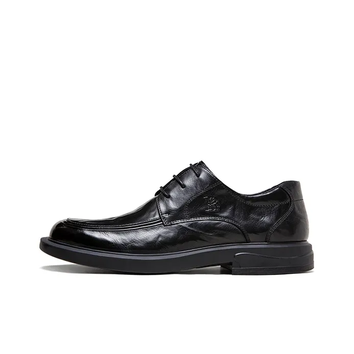 CAMEL Dress Shoes Men Low Top Black/Brown-0