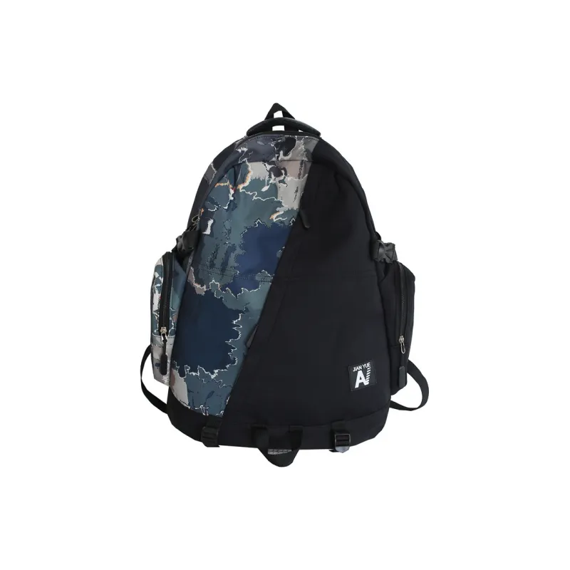 GEERDUN Nylon Backpack Laptop Bag Unisex Black-5