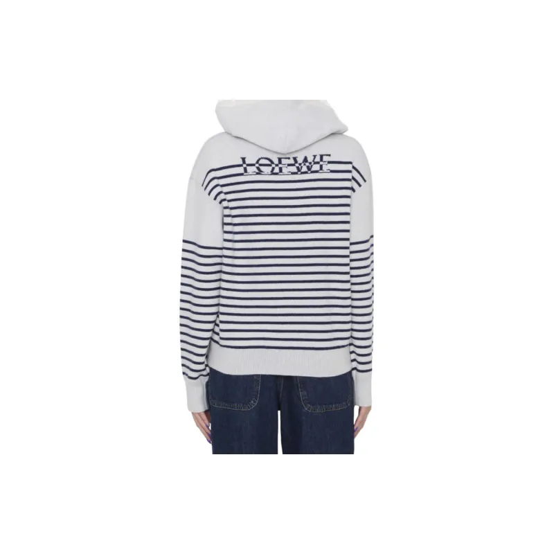 LOEWE Hoodie 'Navy/Red'-5