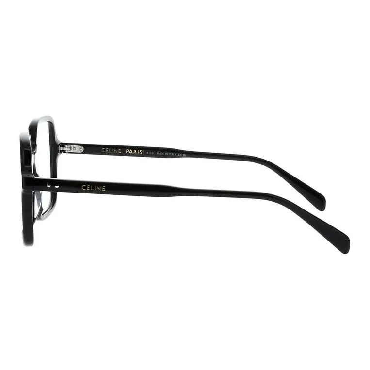 CELINE Acetate Irregular Shape Eyeglass Frames Unisex Black-2