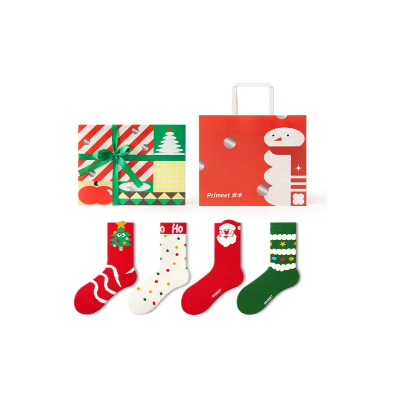Primeet Mid Calf Socks Unisex 5 Pairs Gift Box Set-20