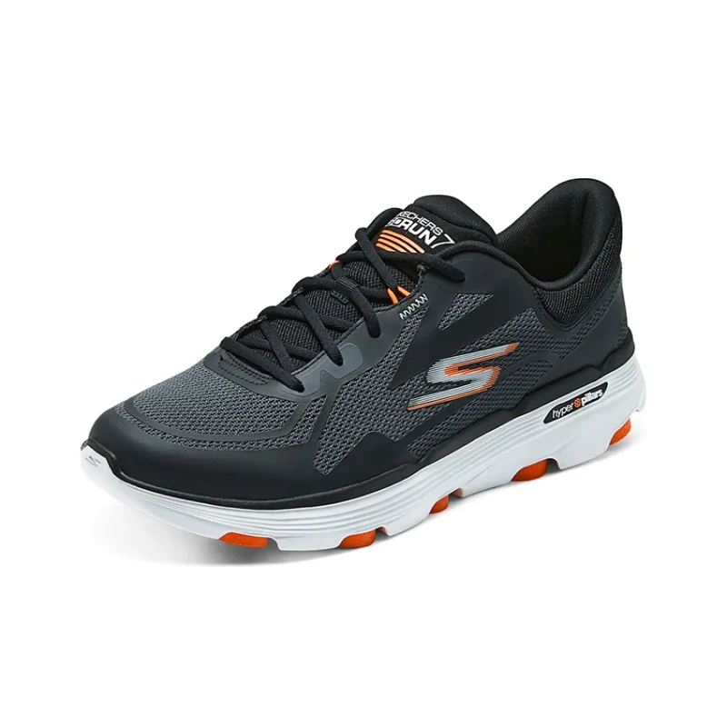 Skechers Cushioning Wear Resistant Low Top Casual Running Shoes Men's Gray Orange-2