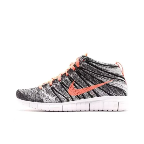 Nike Free Flyknit Chukka Black Mango Women's