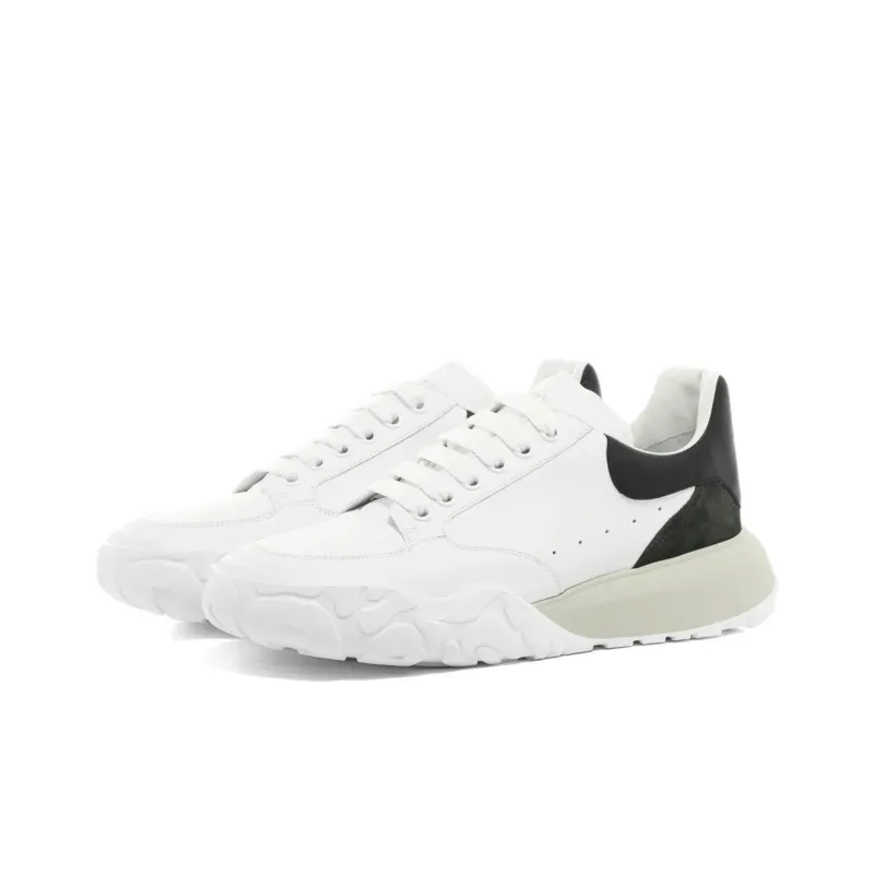 Alexander McQueen Court Trainer Cushioning, Slip Resistant, And Abrasion Resistant Low Top Casual Shoes Men's White-2
