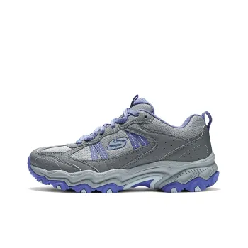 Skechers Stamina Cushioning Wear Resistant Low Top Outdoor Shoes Women's Gray Purple
