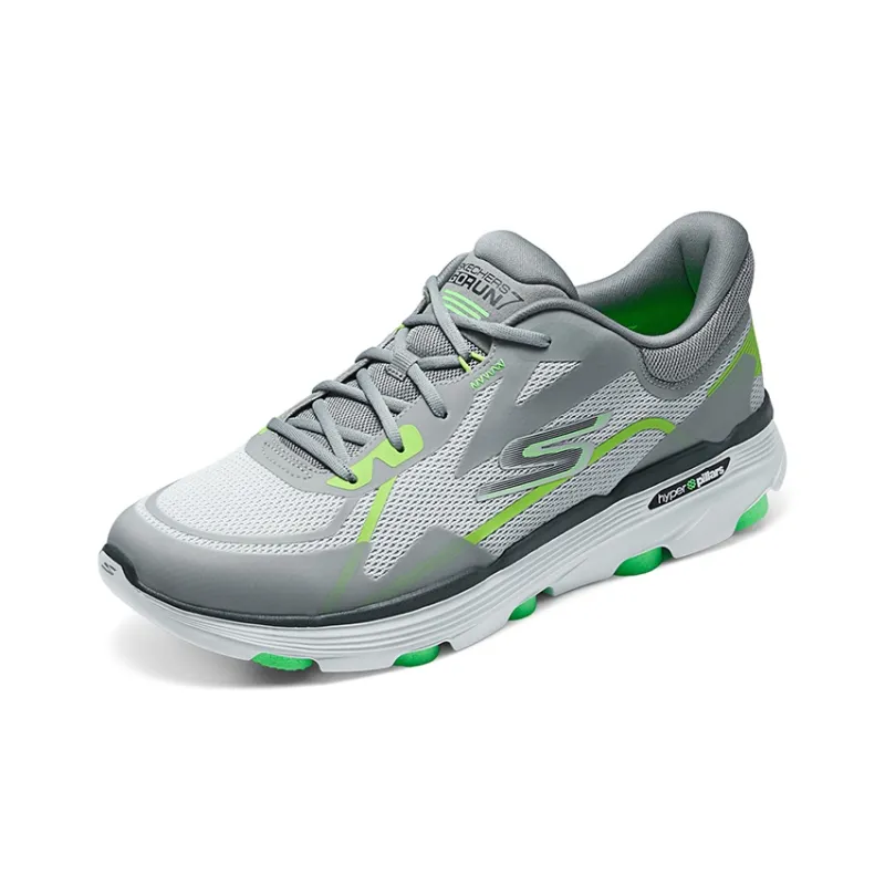 Skechers Cushioning Wear Resistant Low Top Running Shoes Men's Gray Green-2