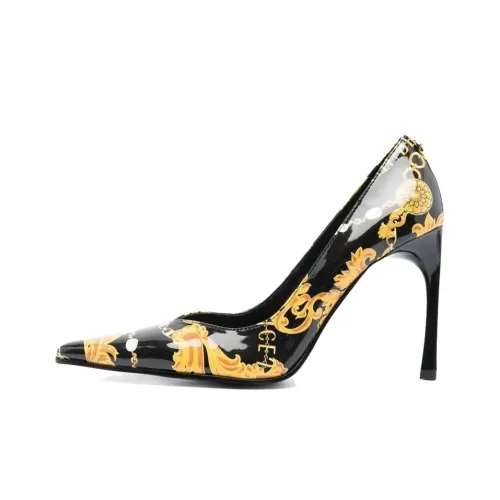 VERSACE JEANS High Heels Women's Black/Yellow