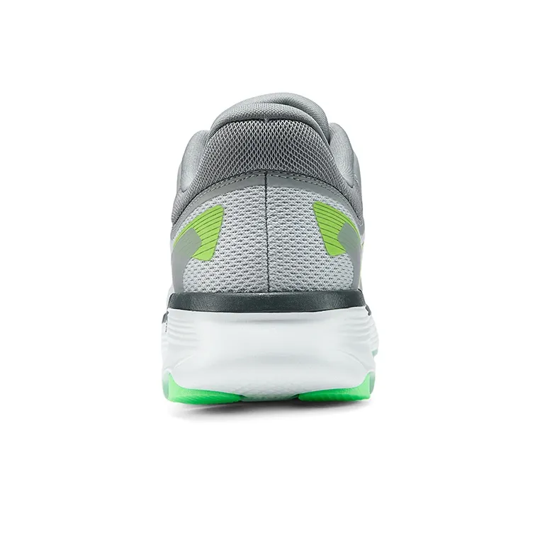 Skechers Cushioning Wear Resistant Low Top Running Shoes Men's Gray Green-3