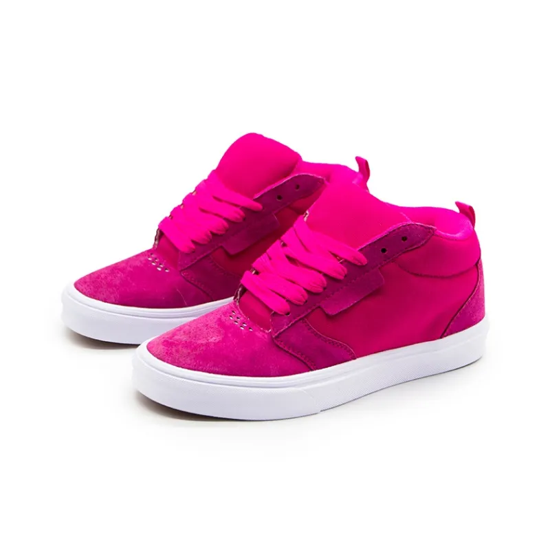 VXDT Wear Resistant Slip Resistant High Top Skateboard Shoes Unisex Dragon Fruit Red-1