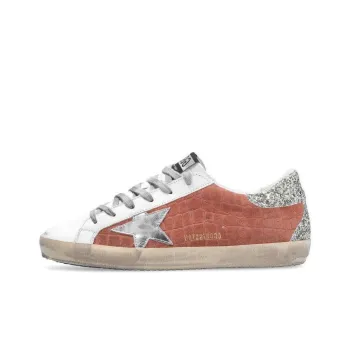 Golden Goose Super-Star Stylish Skateboarding Shoes Women's Glitter Purple