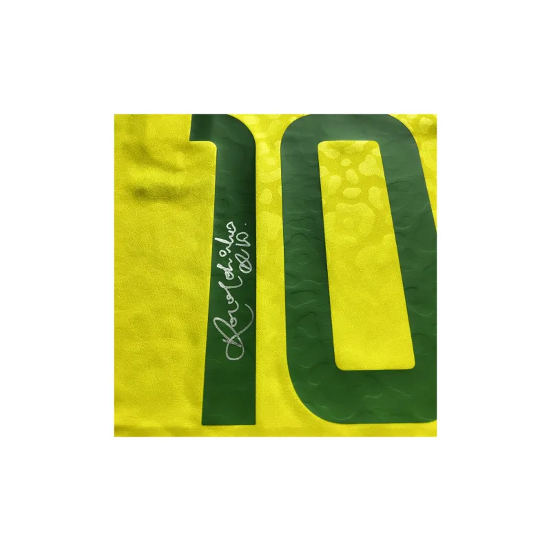 ICONS.com Xiao Luo Brazil 22-23 Jersey Includes Certification Certificate Not Framed Ronaldinho Football Jerseys-3