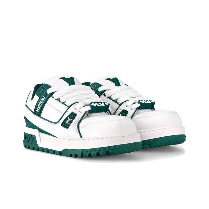 LOUIS VUITTON LV Trainer Maxi Sneaker White Green-1
