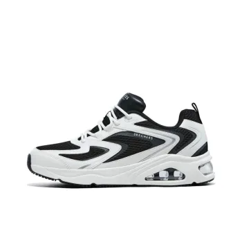 Skechers Uno Wear Resistant Height Increasing Low Top Casual Shoes Men's Black White