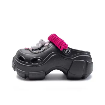XMISTUO Dopamine Dressing Little Bunny Cute Clogs Platform Women's Closed Toe Mules Sandal Unisex