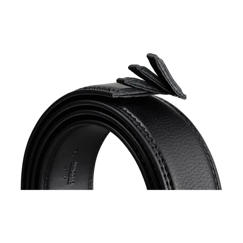 AUGTARLION Genuine Leather Luxe Versatility Leather Belts Men's Black 3.5cm-3