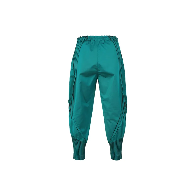 ISSEY MIYAKE Casual Pants Unisex Emerald Green-1