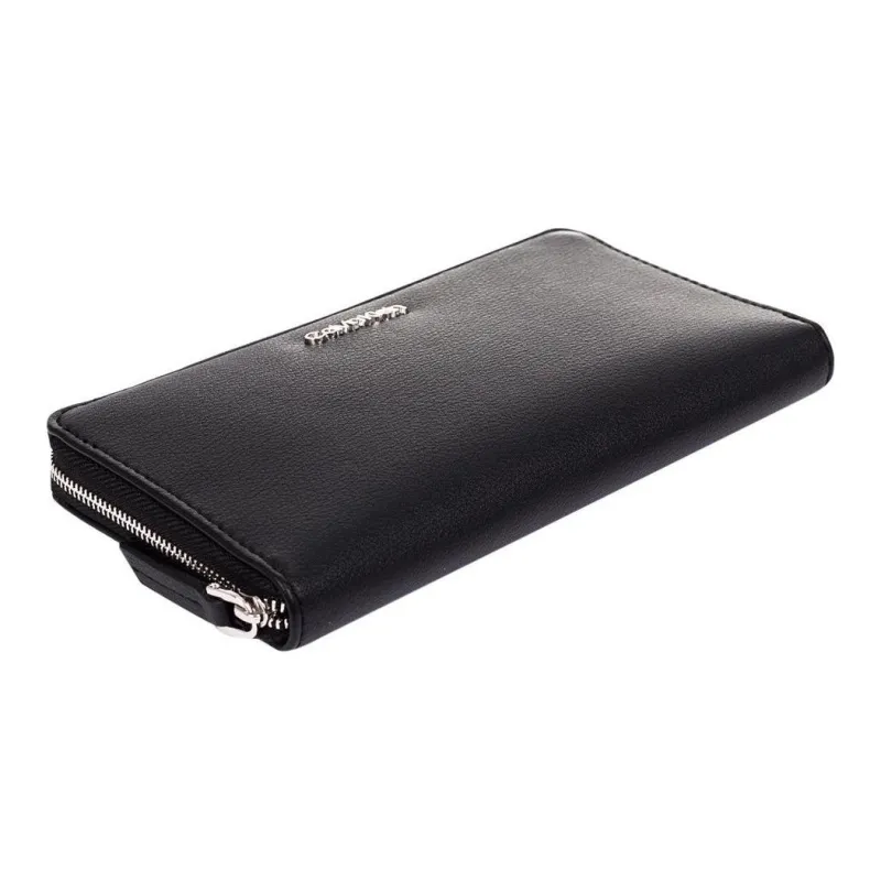 CK/Calvin Klein Polyurethane Wallet Women's Black-3