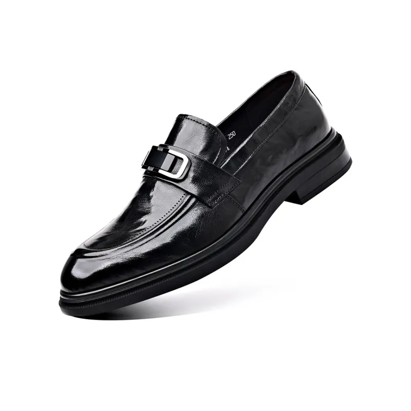 ZUWUDONG Loafers Men Low Top Black-2