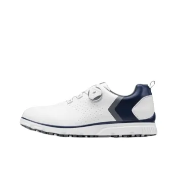 PGM Anti Slip And Wear Resistant Breathable Low Top Golf Shoes Men's White Blue