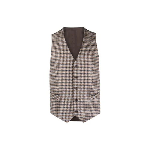 Canali Vests Men Beige