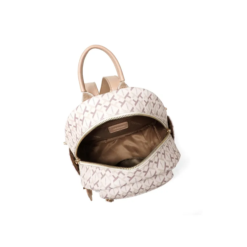 Teenmix PVC Backpack Medium Size Women's Pink-3