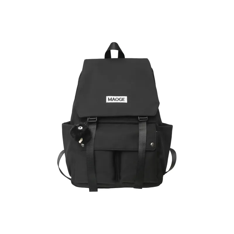 Parker Bear Canvas Backpack Unisex Khaki/Black/Burgundy/White-4
