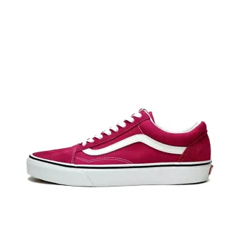 Vans Old Skool Retro Low Tops Casual Skateboarding Shoes Rose Red