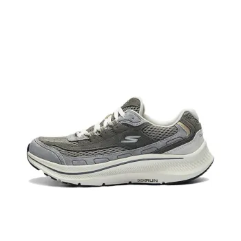 Skechers Go Run Consistent 2.0 Durable Breathable Lightweight Low Top Casual Shoes Men's Gray Brown