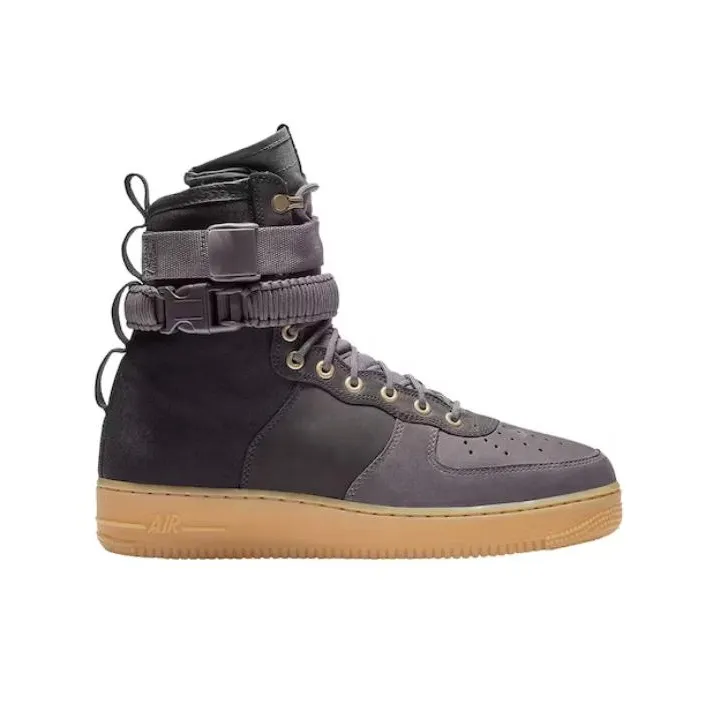 Nike Sf Air Force 1 High Black Light Brown-1