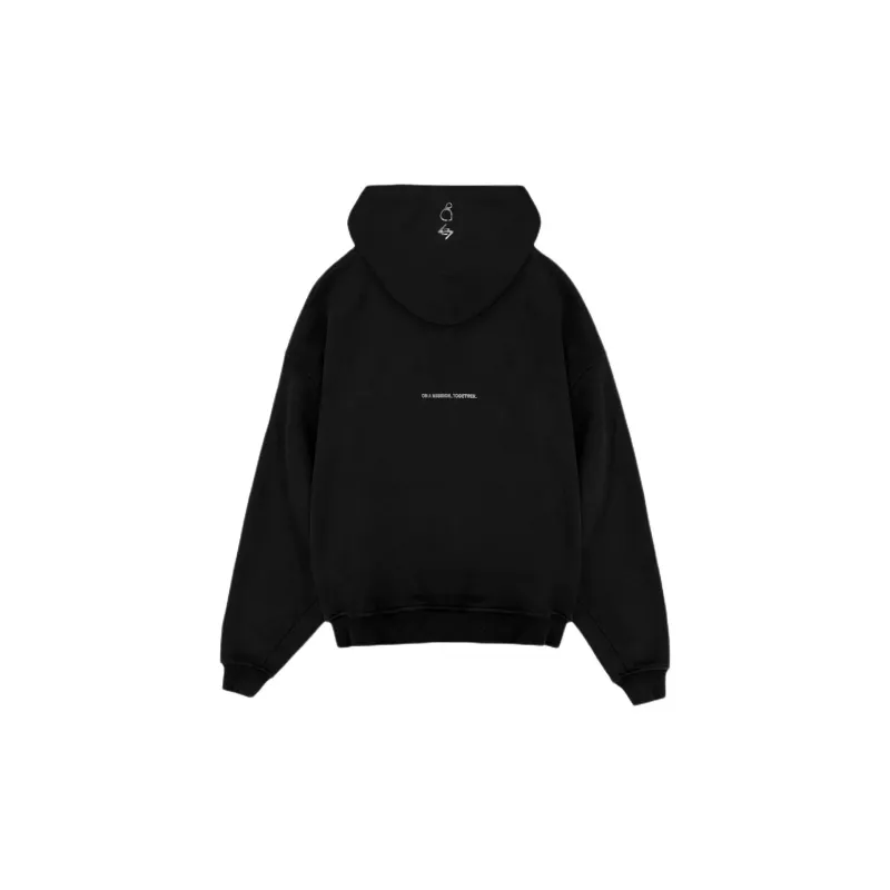 REPRESENT 247 X Puresport Oversized Hoodie Sweatshirt Men's Black-1