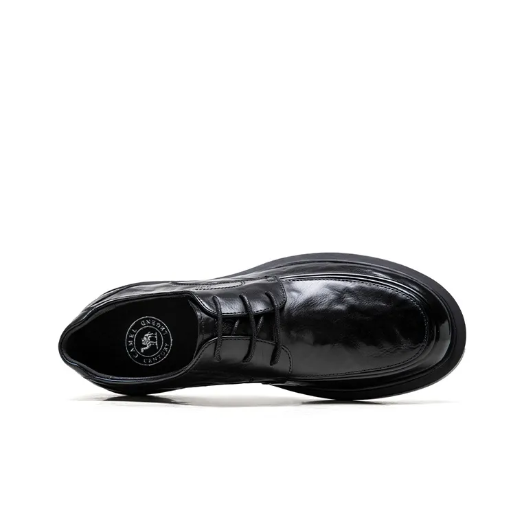 CAMEL Dress Shoes Men Low Top Black/Brown-2