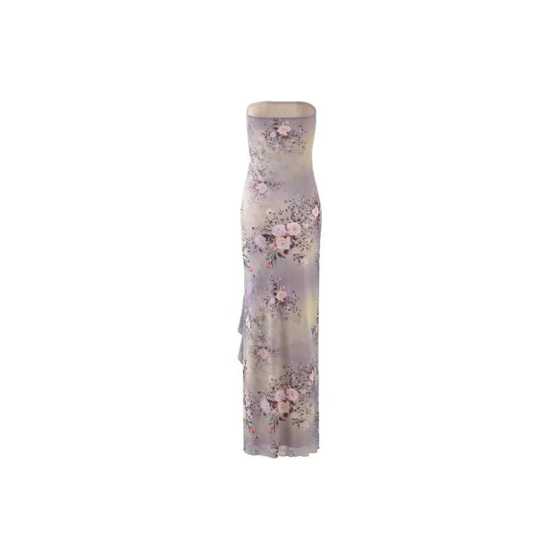 Tiger Mist THEO MAXI DRESS Sleeveless Dress Women's Gray-1