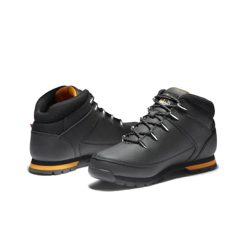 Timberland Euro Sprint Wear-resistant And Lightweight Mid-Top Outdoor Shoes Men's Black-3