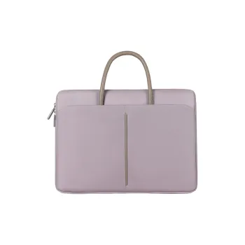 MUYKUY Nylon Fabric Handbag Crossbody Bag Laptop Bag Medium Size Unisex Pink/Black