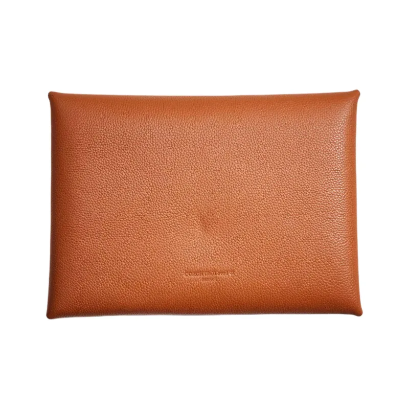 COACH Pouch Leather Wrist Bags Clutches Extra Large Women's Brown-1