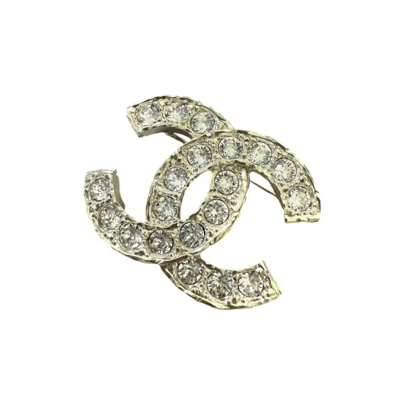 CHANEL Crystal Cc Brooch-2