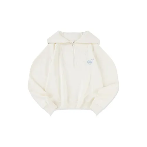 QIAODAN Dry Sweatshirts Women's Cream White