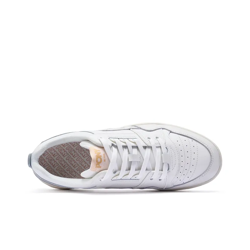 PONY M100 Cushioned Slip Resistant Low Top Skateboard Shoes Unisex White-2