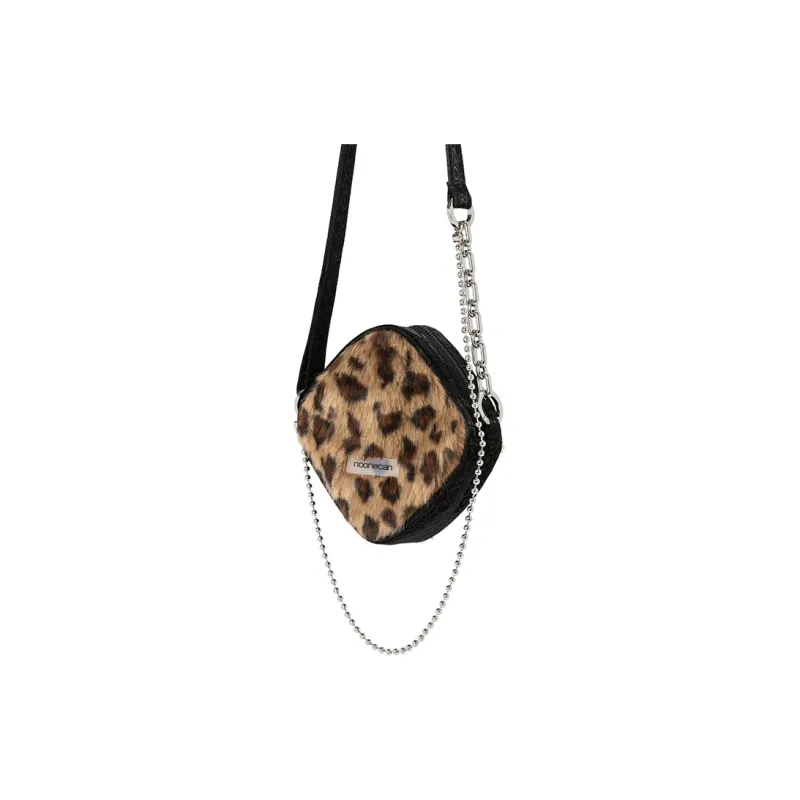 COMBACK Plush Crossbody Bag Trumpets Women's Night Black/Caramel Leopard Print/Mist Gray/Milk Tea Brown-5