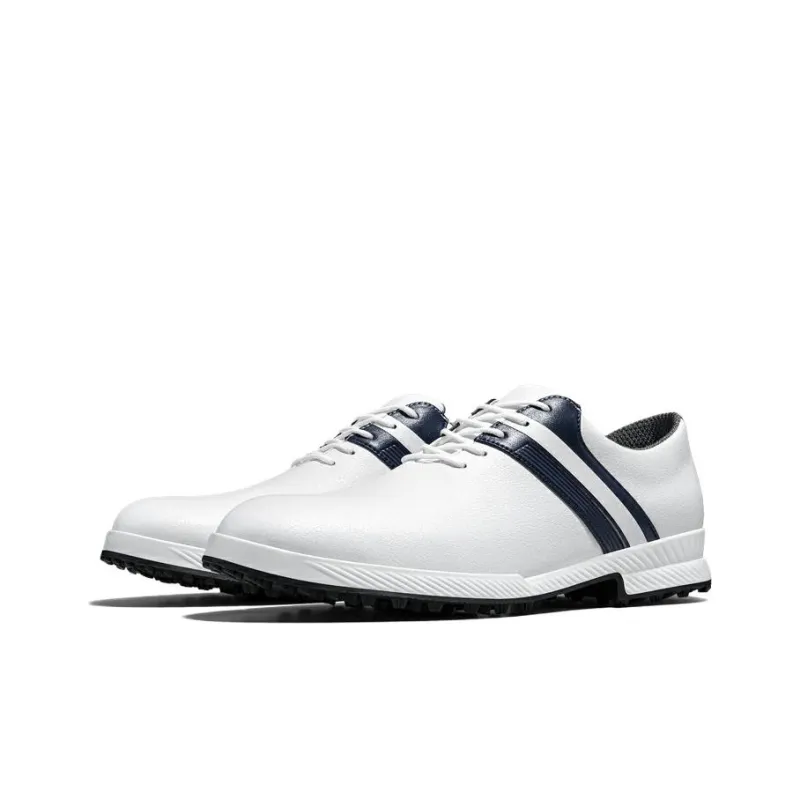 PGA Abrasion Resistant Slip Resistant Low Top Golf Shoes Men's White Blue-1
