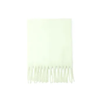 ZARA Knit Scarves Unisex Light Lime