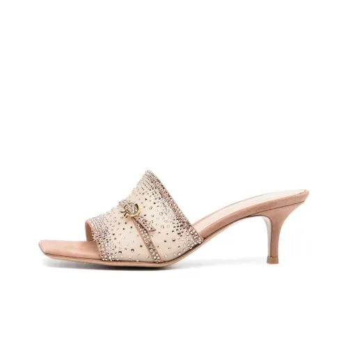 GIANVITO ROSSI Embellished-strap Backless Mules